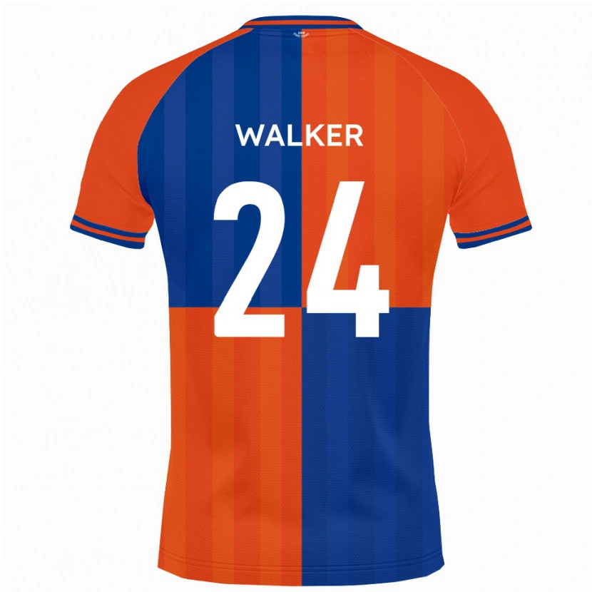 Danxen Mulher Camisola Lewis Walker #24 Laranja Azul Royal Principal 2025/26 Camisa Brasil