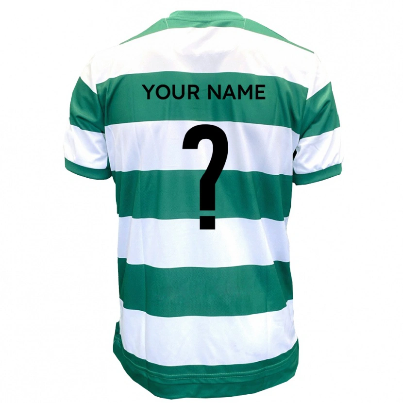 Danxen Mulher Camisola Seu Nome #0 Verde Branco Principal 2025/26 Camisa Brasil