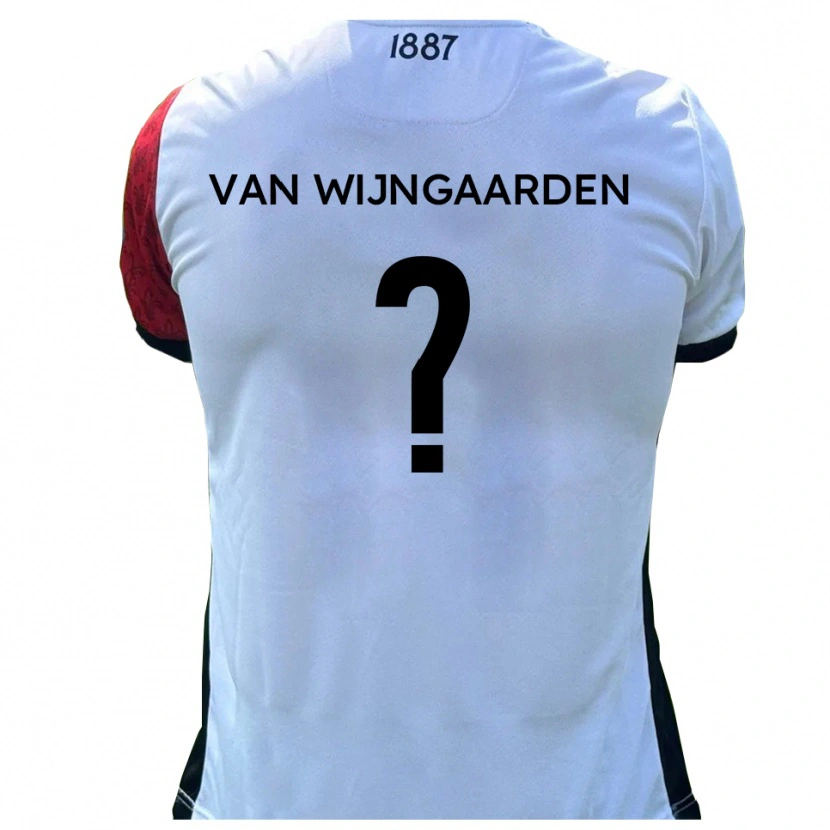 Danxen Mulher Camisola Stefan Van Wijngaarden #0 Vermelho Branco Principal 2025/26 Camisa Brasil