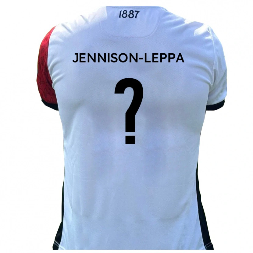 Danxen Mulher Camisola Joel Jennison-Leppa #0 Vermelho Branco Principal 2025/26 Camisa Brasil