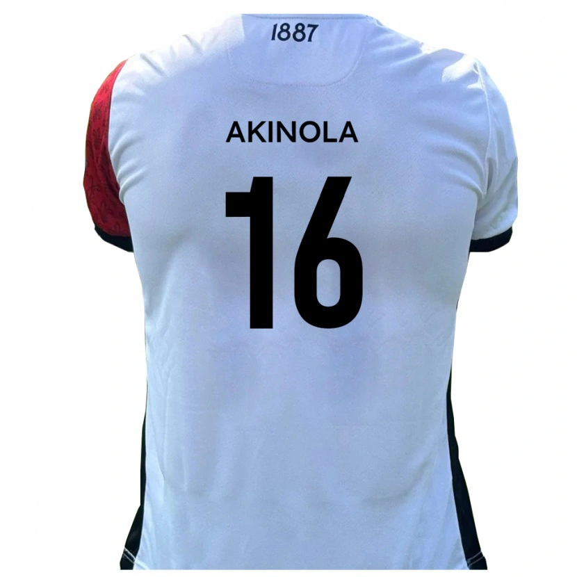 Danxen Mulher Camisola Tunji Akinola #16 Vermelho Branco Principal 2025/26 Camisa Brasil