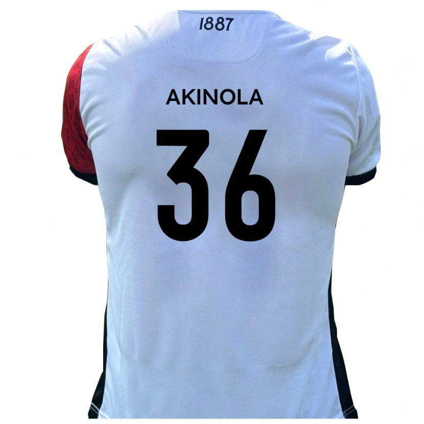 Danxen Mulher Camisola Tim Akinola #36 Vermelho Branco Principal 2025/26 Camisa Brasil