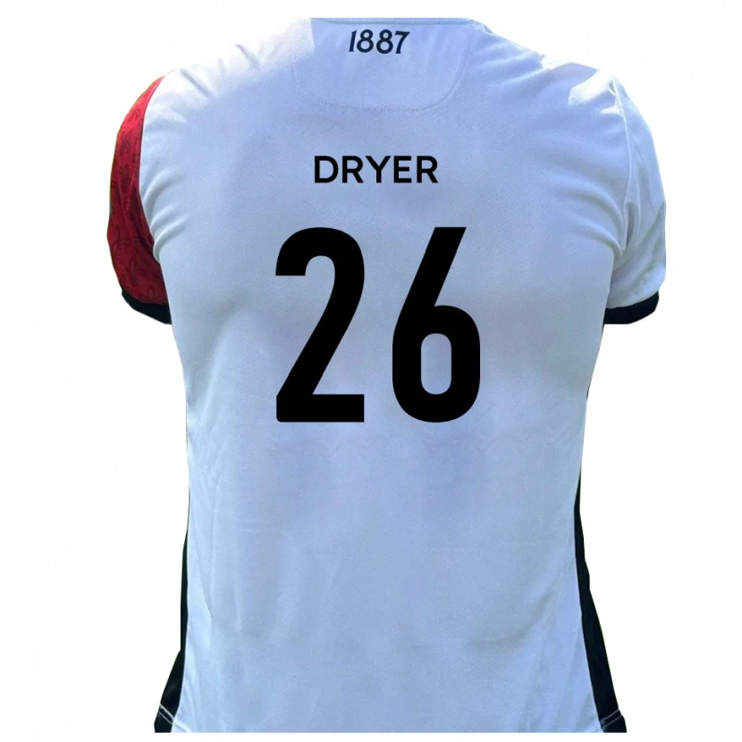 Danxen Mulher Camisola Tom Dryer #26 Vermelho Branco Principal 2025/26 Camisa Brasil