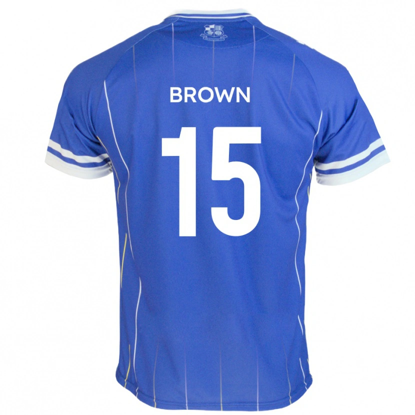 Danxen Mulher Camisola Jed Brown #15 Azul Real Principal 2025/26 Camisa Brasil