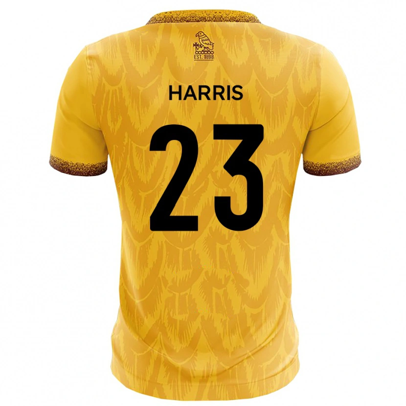 Danxen Mulher Camisola Jayden Harris #23 Amarelo Marrom Principal 2025/26 Camisa Brasil