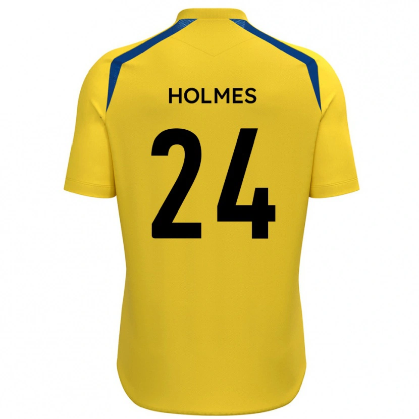 Danxen Mulher Camisola Fin Holmes #24 Amarelo Azul Principal 2025/26 Camisa Brasil