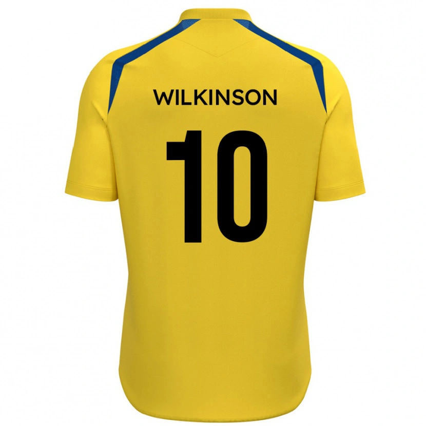 Danxen Mulher Camisola Conor Wilkinson #10 Amarelo Azul Principal 2025/26 Camisa Brasil