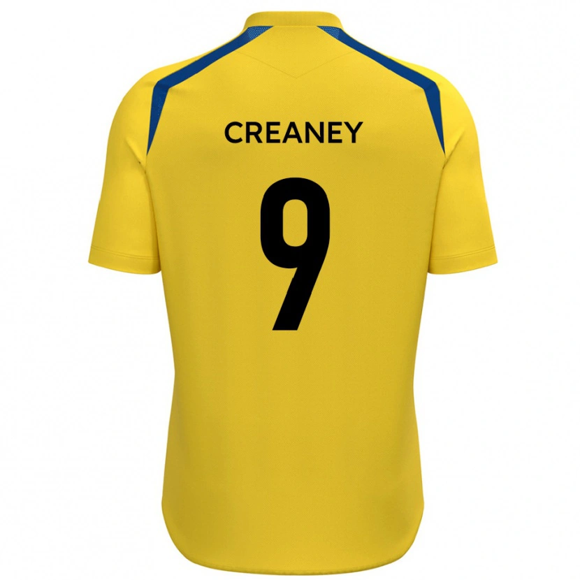 Danxen Mulher Camisola Dan Creaney #9 Amarelo Azul Principal 2025/26 Camisa Brasil