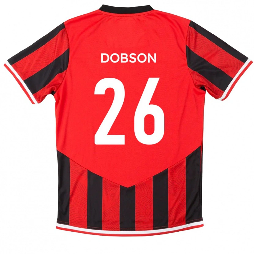 Danxen Mulher Camisola Lennon Dobson #26 Vermelho Preto Principal 2025/26 Camisa Brasil