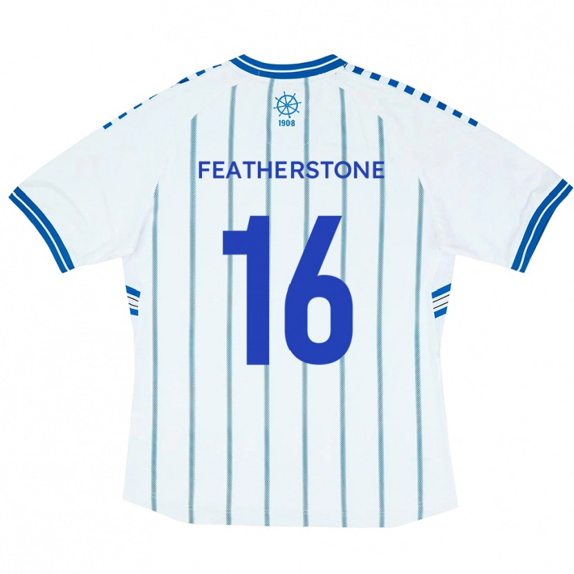 Danxen Mulher Camisola Nicky Featherstone #16 Branco Azul Principal 2025/26 Camisa Brasil
