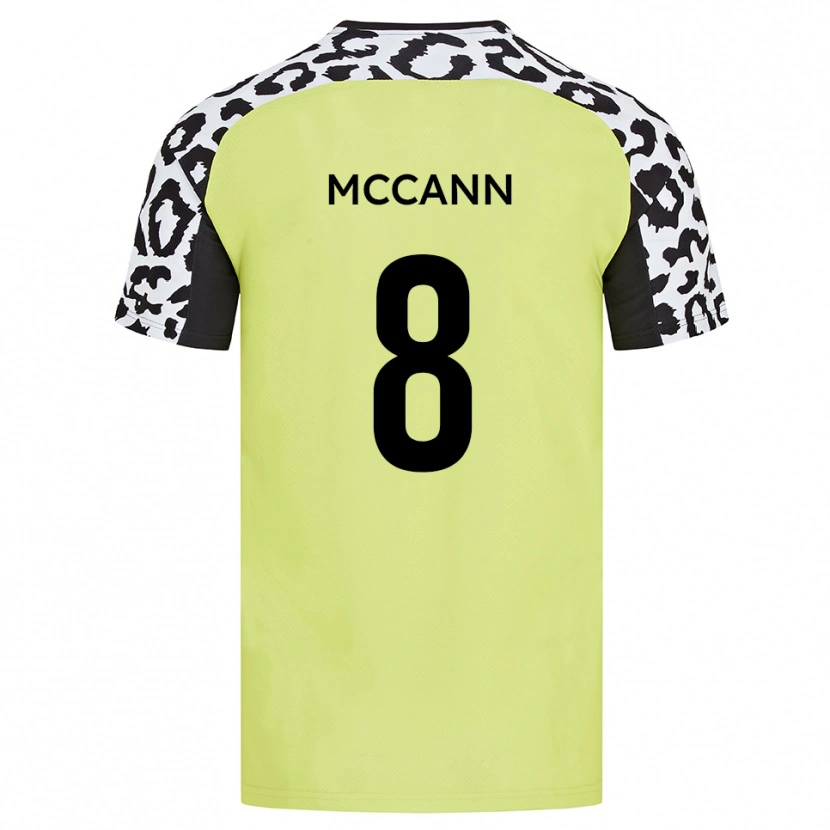 Danxen Mulher Camisola Charlie Mccann #8 Amarelo Fluorescente Principal 2025/26 Camisa Brasil