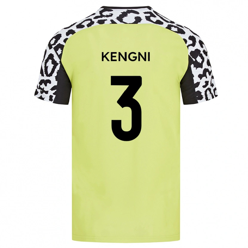 Danxen Mulher Camisola Neil Kengni #3 Amarelo Fluorescente Principal 2025/26 Camisa Brasil