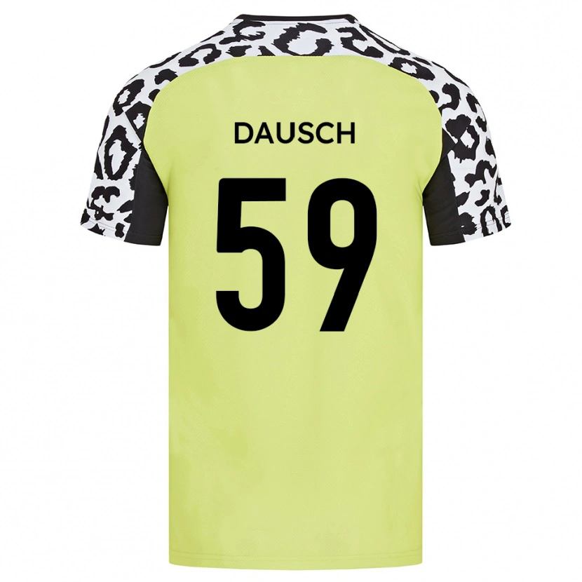 Danxen Mulher Camisola Aidan Dausch #59 Amarelo Fluorescente Principal 2025/26 Camisa Brasil