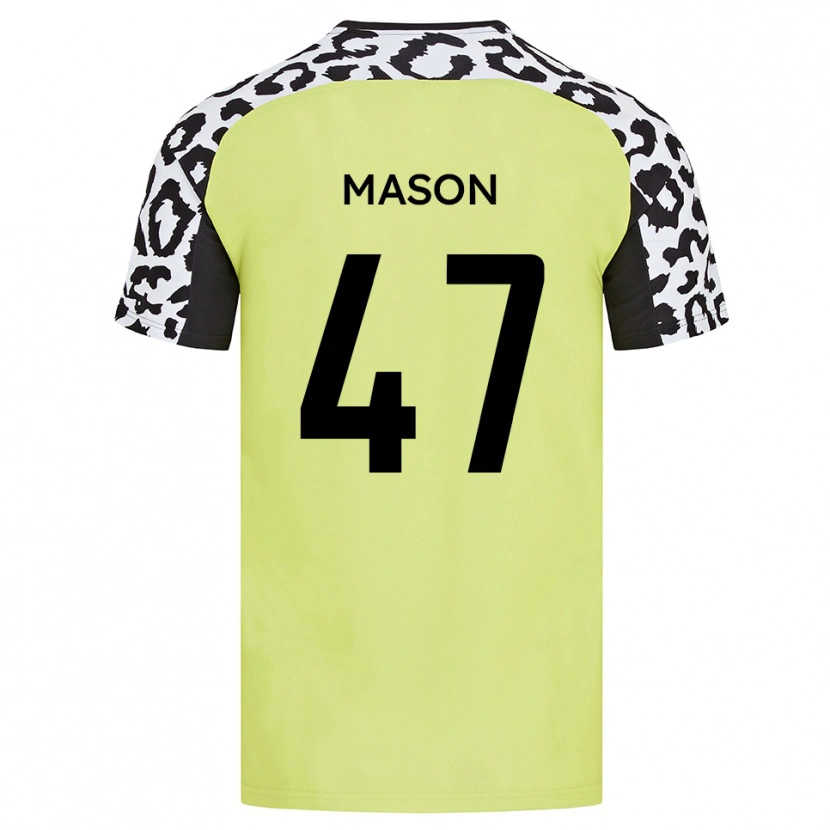 Danxen Mulher Camisola Preston Mason #47 Amarelo Fluorescente Principal 2025/26 Camisa Brasil
