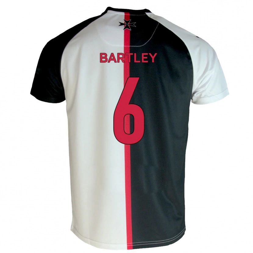 Danxen Mulher Camisola Ryan Bartley #6 Branco Preto Principal 2025/26 Camisa Brasil