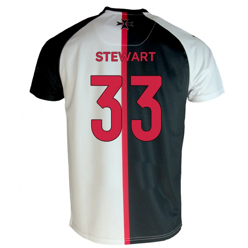 Danxen Mulher Camisola Noah Stewart #33 Branco Preto Principal 2025/26 Camisa Brasil