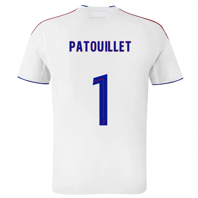 Danxen Mulher Camisola Mathieu Patouillet #1 Branco Vermelho Principal 2025/26 Camisa Brasil