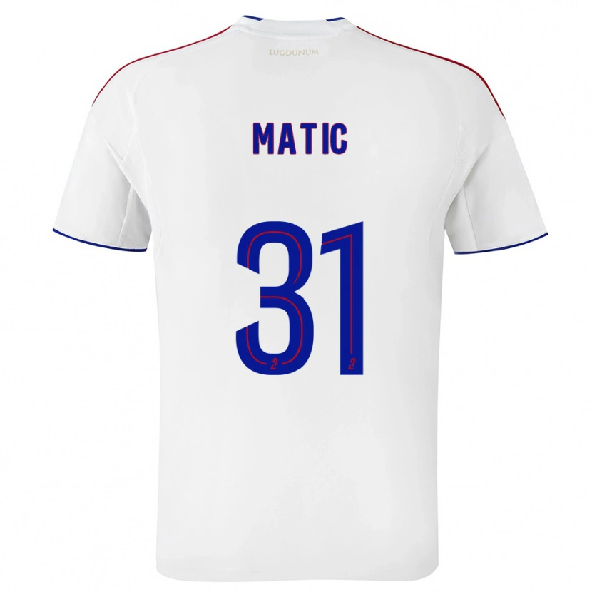 Danxen Mulher Camisola Nemanja Matic #31 Branco Vermelho Principal 2025/26 Camisa Brasil