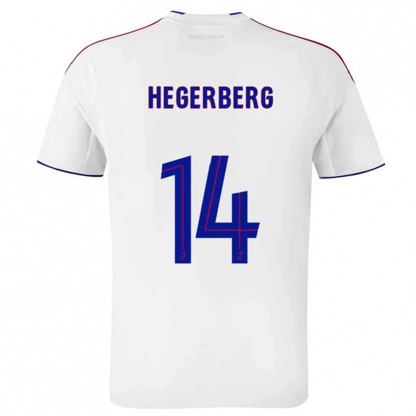Danxen Mulher Camisola Ada Hegerberg #14 Branco Vermelho Principal 2025/26 Camisa Brasil