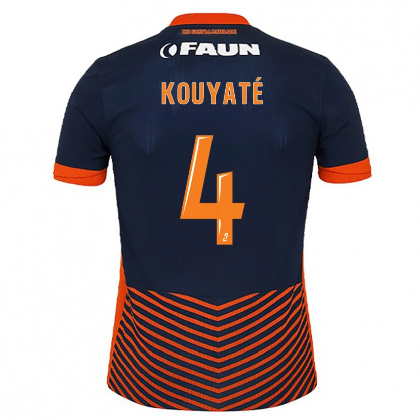 Danxen Mulher Camisola Kiki Kouyaté #4 Azul Meia-Noite Laranja Principal 2025/26 Camisa Brasil