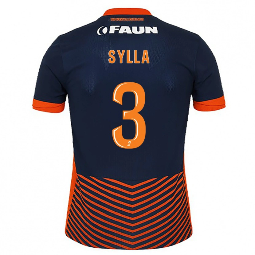 Danxen Mulher Camisola Issiaga Sylla #3 Azul Meia-Noite Laranja Principal 2025/26 Camisa Brasil