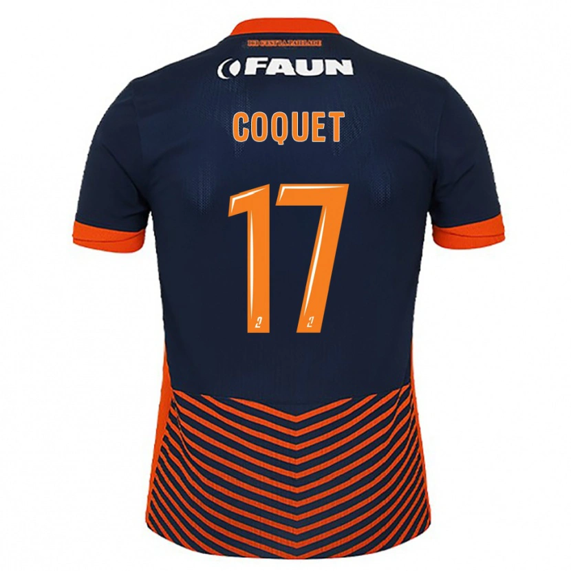 Danxen Mulher Camisola Judith Coquet #17 Azul Meia-Noite Laranja Principal 2025/26 Camisa Brasil