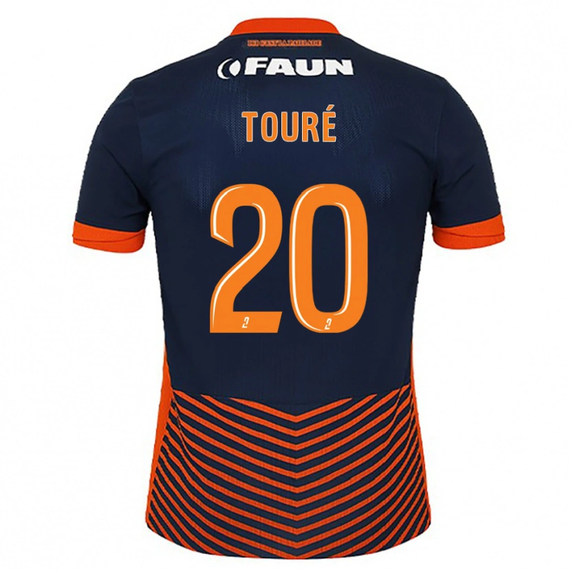Danxen Mulher Camisola Birama Touré #20 Azul Meia-Noite Laranja Principal 2025/26 Camisa Brasil