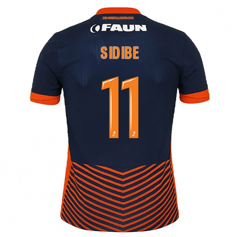 Danxen Mulher Camisola Yannick Sidibé #11 Azul Meia-Noite Laranja Principal 2025/26 Camisa Brasil
