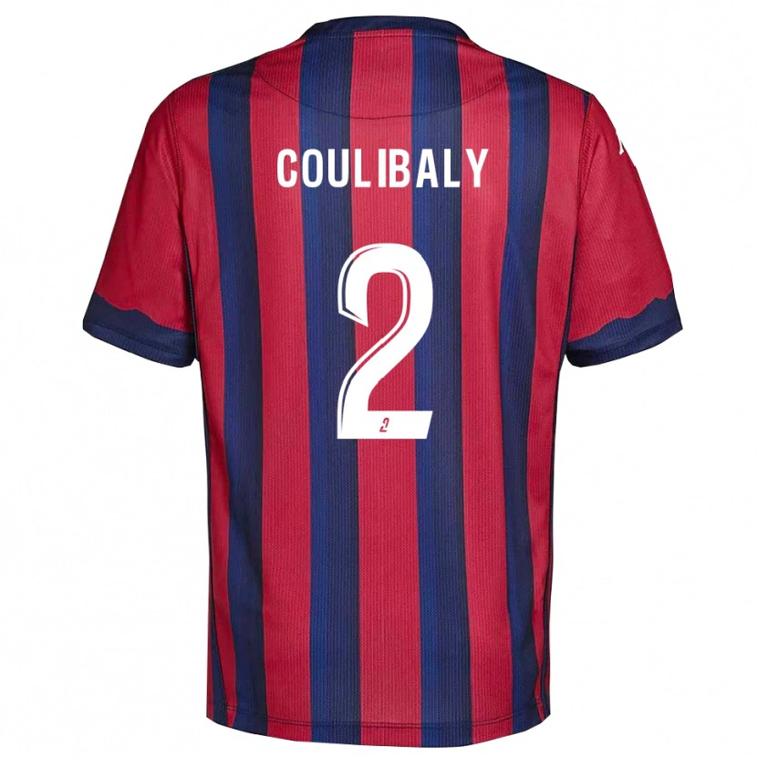 Danxen Mulher Camisola Ibrahim Coulibaly #2 Vinho Azul Marinho Principal 2025/26 Camisa Brasil