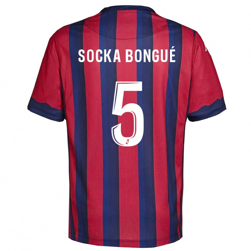 Danxen Mulher Camisola Loïc Socka Bongué #5 Vinho Azul Marinho Principal 2025/26 Camisa Brasil