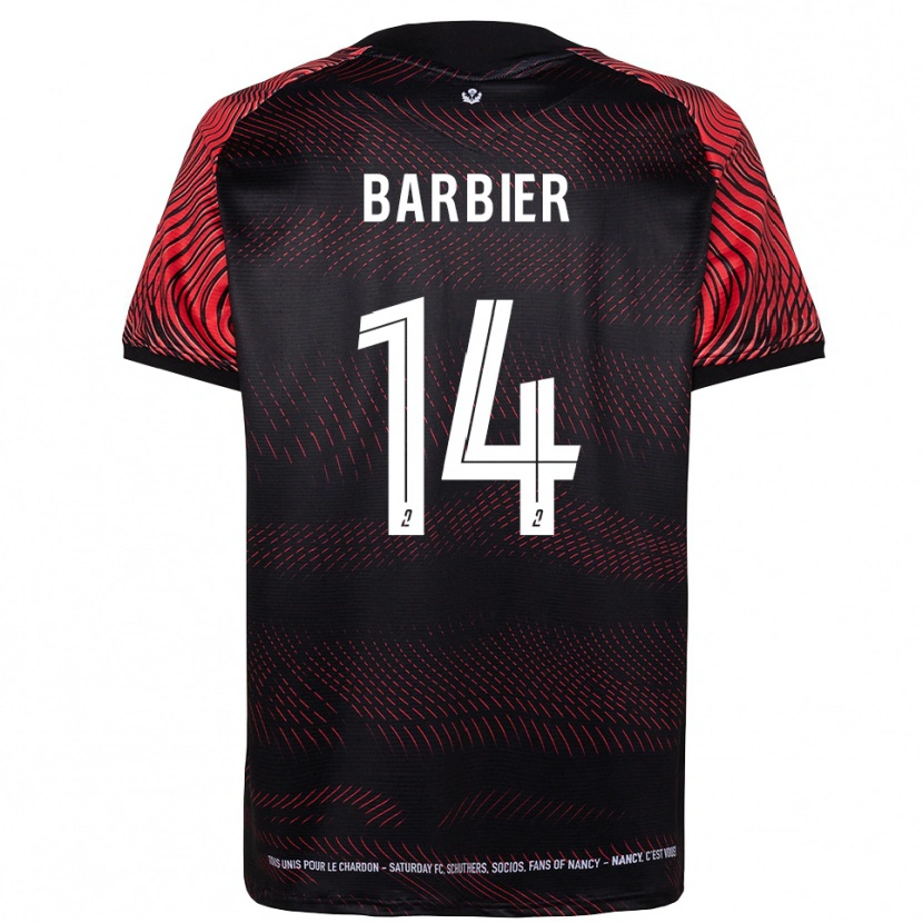 Danxen Mulher Camisola Hugo Barbier #14 Branco Vermelho Principal 2025/26 Camisa Brasil
