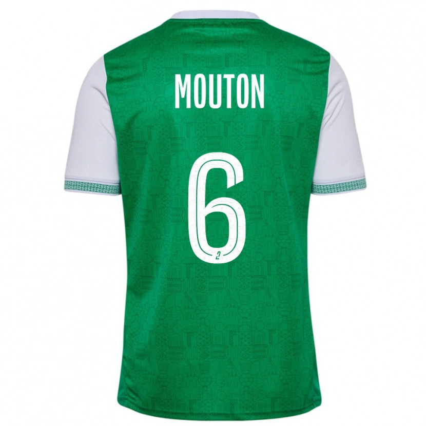 Danxen Mulher Camisola Jules Mouton #6 Verde Branco Principal 2025/26 Camisa Brasil