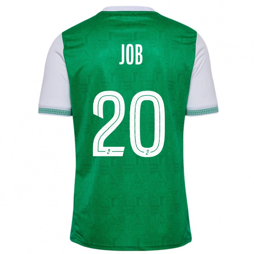 Danxen Mulher Camisola Taëryne Job #20 Verde Branco Principal 2025/26 Camisa Brasil