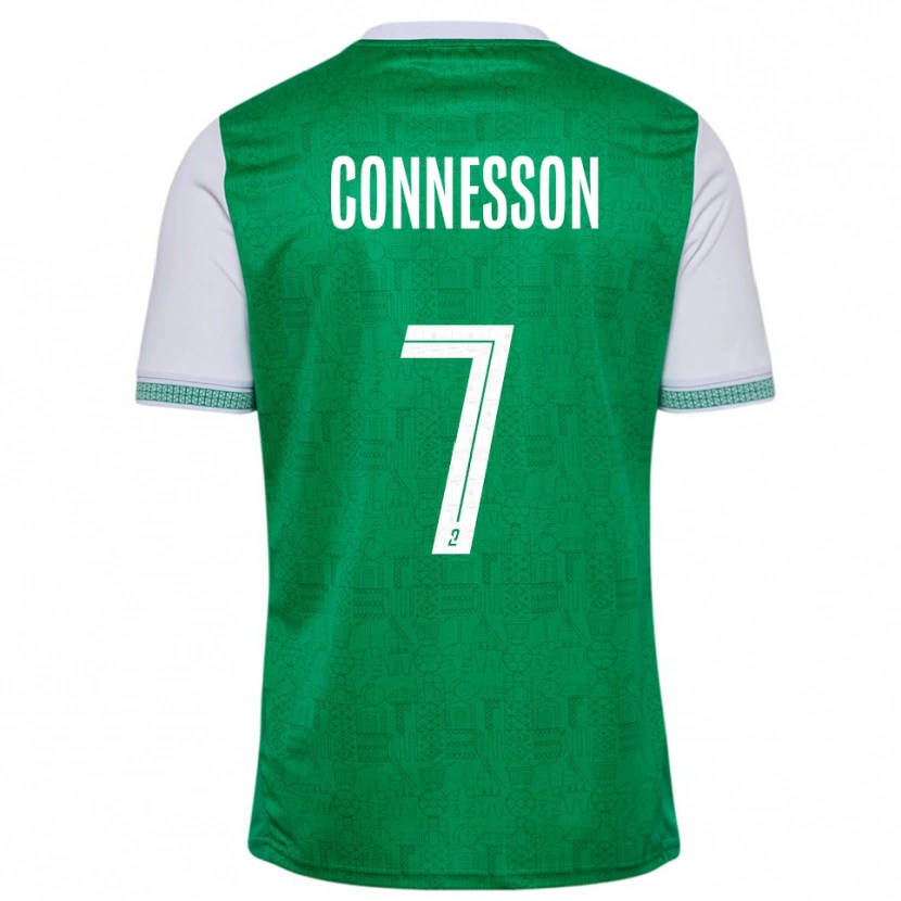 Danxen Mulher Camisola Adèle Connesson #7 Verde Branco Principal 2025/26 Camisa Brasil
