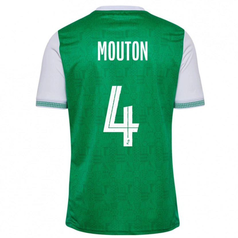 Danxen Mulher Camisola Nathan Mouton #4 Verde Branco Principal 2025/26 Camisa Brasil