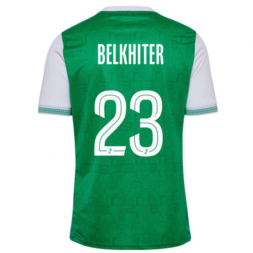 Danxen Mulher Camisola Morgane Belkhiter #23 Verde Branco Principal 2025/26 Camisa Brasil