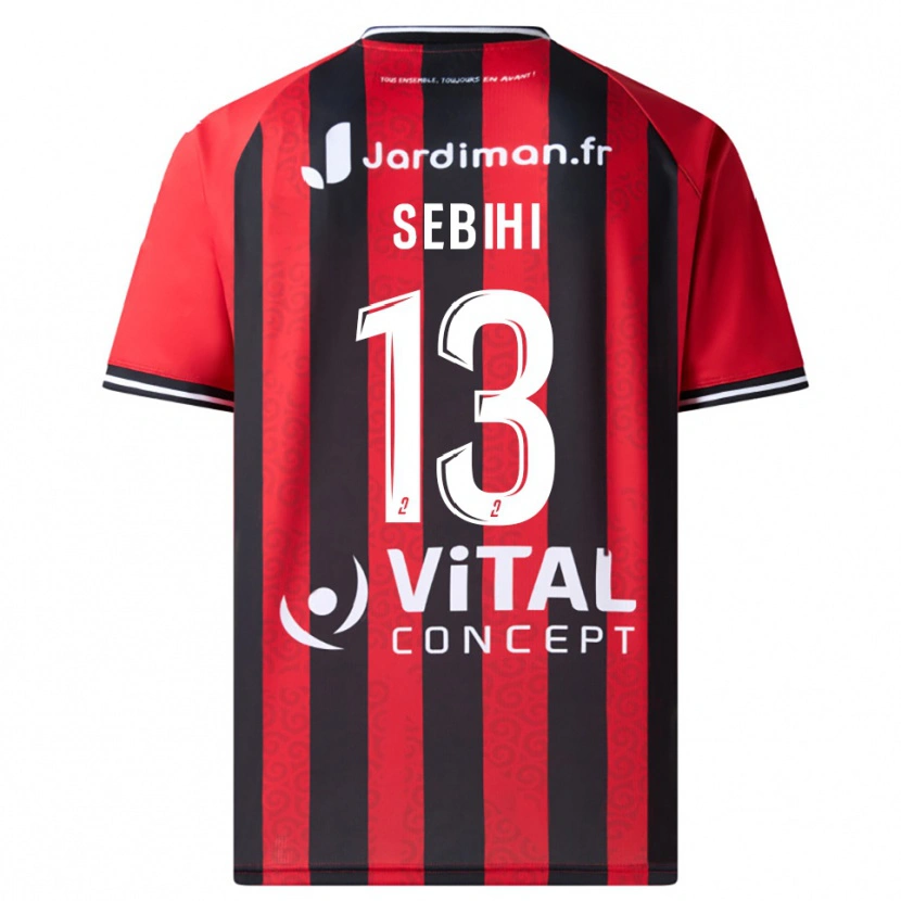 Danxen Mulher Camisola Adel Sebihi #13 Vermelho Preto Principal 2025/26 Camisa Brasil
