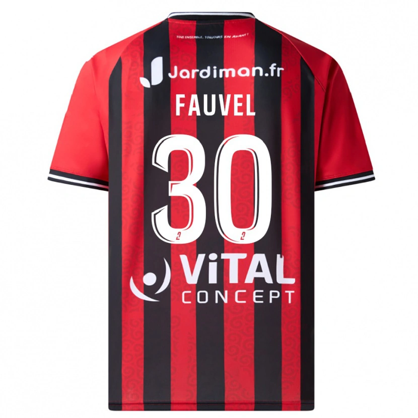Danxen Mulher Camisola Agathe Fauvel #30 Vermelho Preto Principal 2025/26 Camisa Brasil