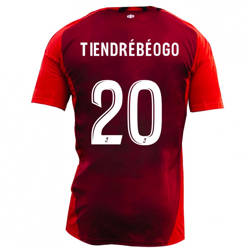 Danxen Mulher Camisola Josué Tiendrébéogo #20 Vermelho Borgonha Principal 2025/26 Camisa Brasil