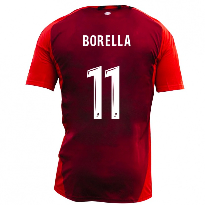 Danxen Mulher Camisola Noa Borella #11 Vermelho Borgonha Principal 2025/26 Camisa Brasil