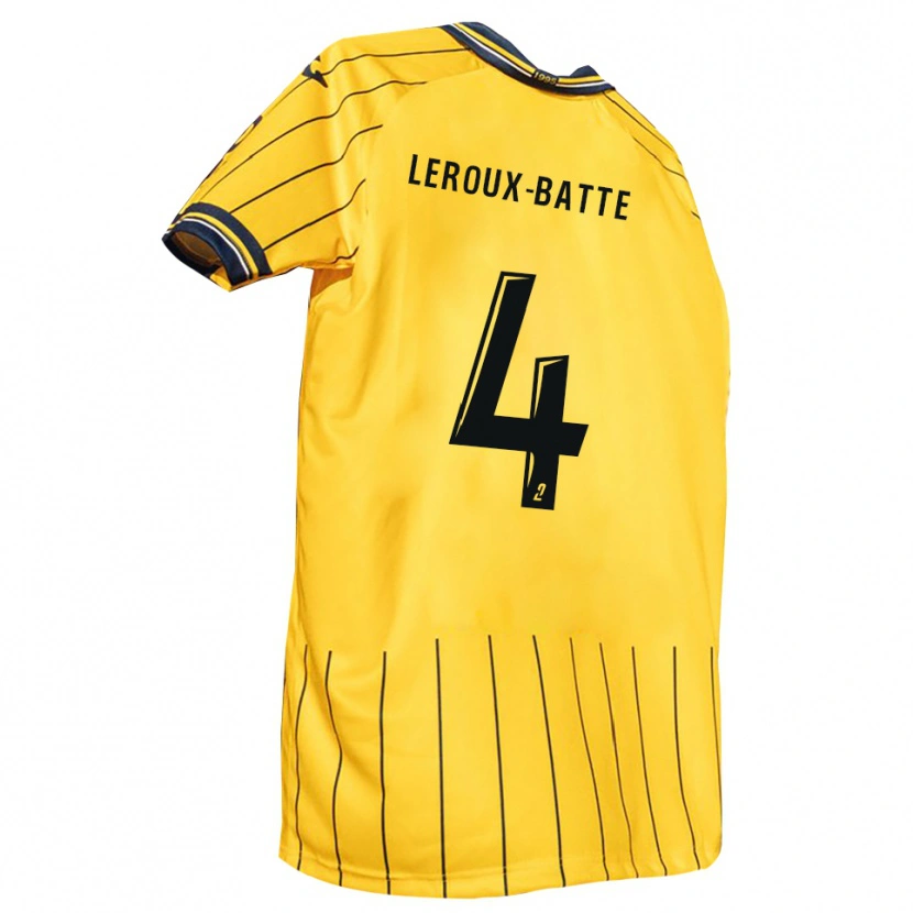 Danxen Mulher Camisola Romain Leroux-Batte #4 Amarelo Azul Marinho Principal 2025/26 Camisa Brasil