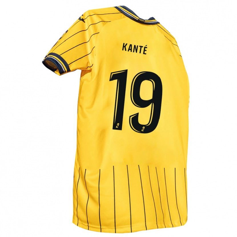 Danxen Mulher Camisola Ousmane Kanté #19 Amarelo Azul Marinho Principal 2025/26 Camisa Brasil