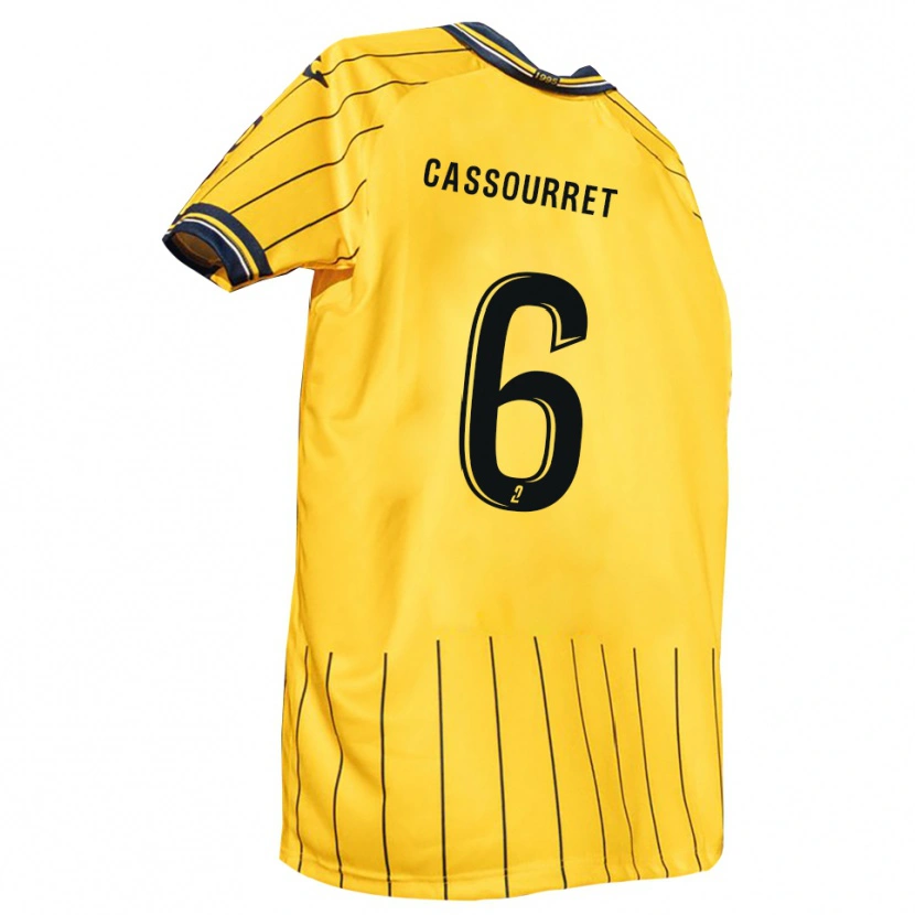 Danxen Mulher Camisola Vincent Cassourret #6 Amarelo Azul Marinho Principal 2025/26 Camisa Brasil