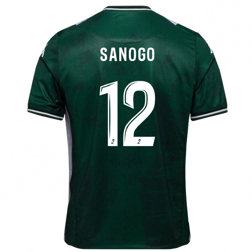 Danxen Mulher Camisola Aboudramane Sanogo #12 Verde Branco Principal 2025/26 Camisa Brasil