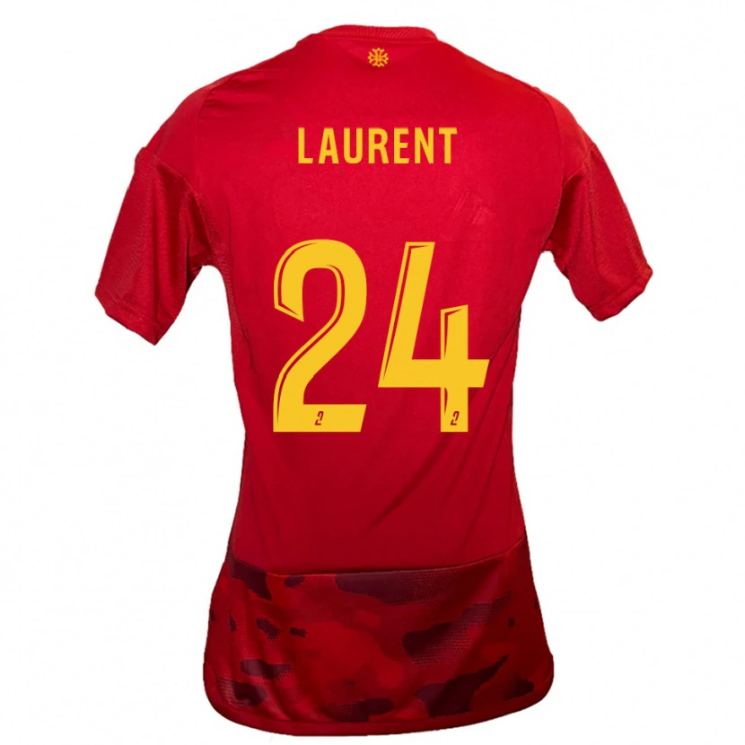 Danxen Mulher Camisola Loni Laurent #24 Vermelho Amarelo Principal 2025/26 Camisa Brasil