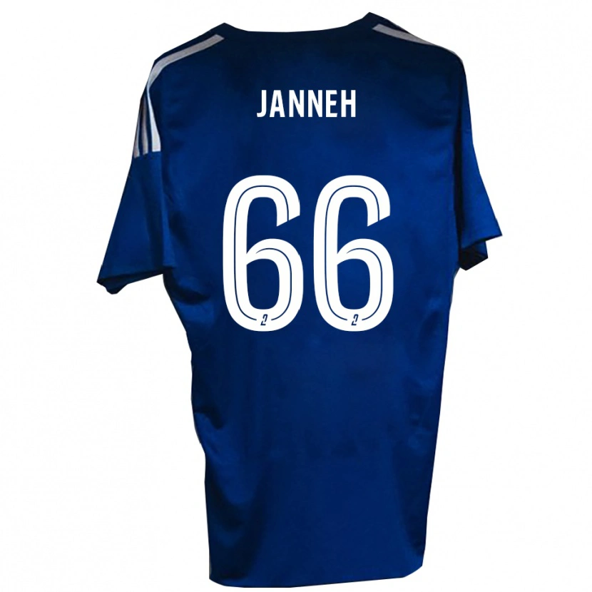 Danxen Mulher Camisola Jocelyn Janneh #66 Azul Branco Principal 2025/26 Camisa Brasil