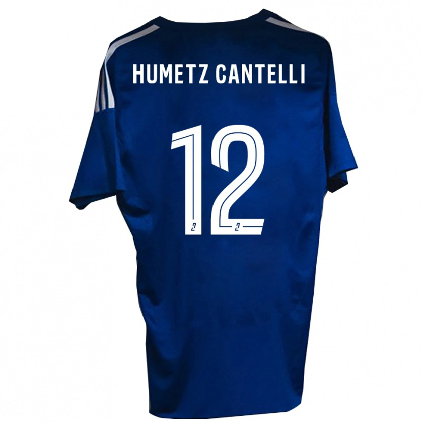 Danxen Mulher Camisola Ange Humetz Cantelli #12 Azul Branco Principal 2025/26 Camisa Brasil