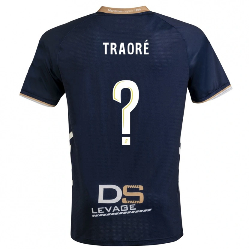 Danxen Mulher Camisola Sadia Traoré #0 Azul Marinho Dourado Principal 2025/26 Camisa Brasil