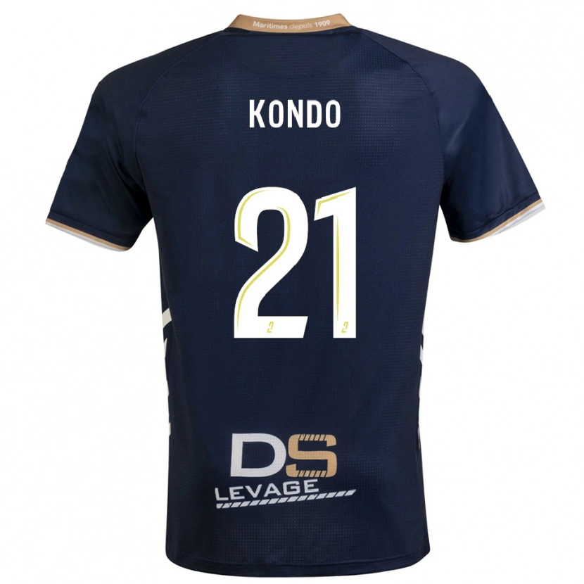 Danxen Mulher Camisola Geoffrey Kondo #21 Azul Marinho Dourado Principal 2025/26 Camisa Brasil