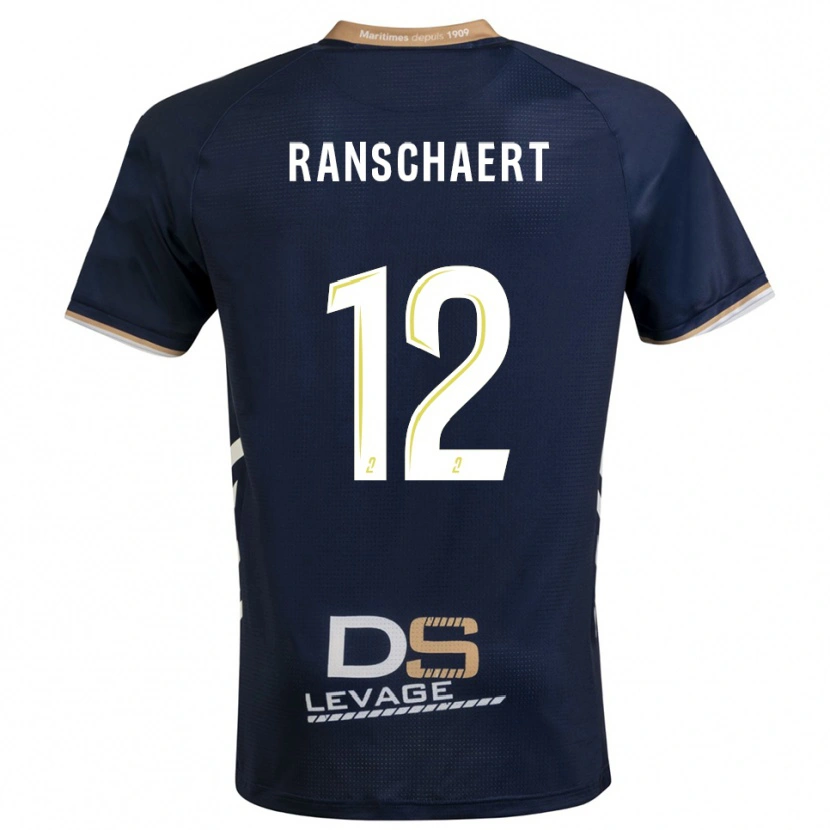 Danxen Mulher Camisola Rafael Ranschaert #12 Azul Marinho Dourado Principal 2025/26 Camisa Brasil